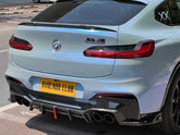 BMW X4M X4MC F98 (Fits Both Pre-LCI & LCI) 2019 2020 2021 2022 2023 2024 with Aftermarket Parts - AE V2 Style Rear Diffuser Carbon Fiber from ArmorExtend